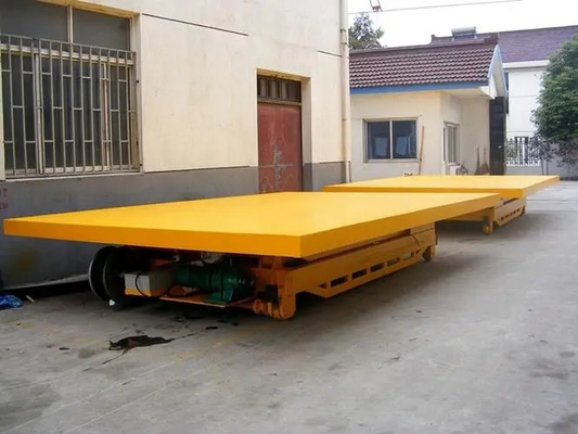 Manufacturing Industry Electric Transfer Cart Rotates Forward Backward Left Right Forward